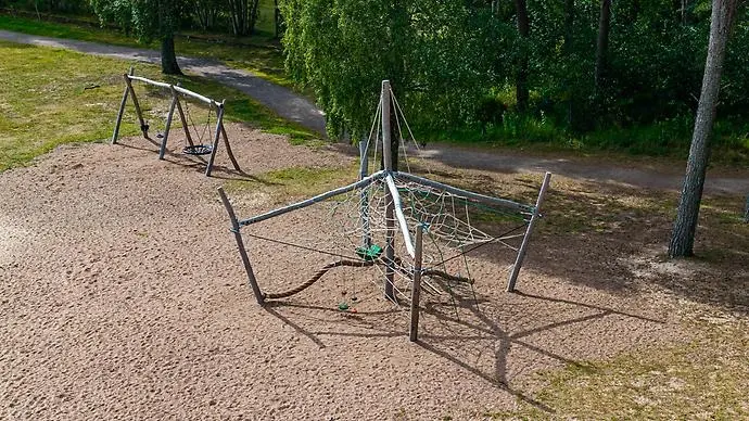 Lekplats på Villabadet