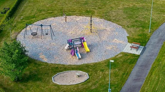 Lekplatsen på Klockarbolsvägen