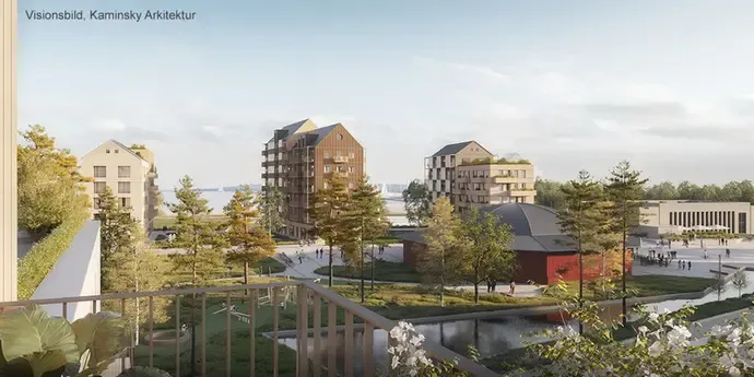 Rendering Framnäs bostadsetapp 1