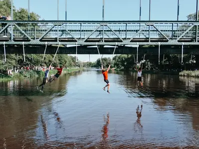 Bild från tävlingen The Obstacle Run